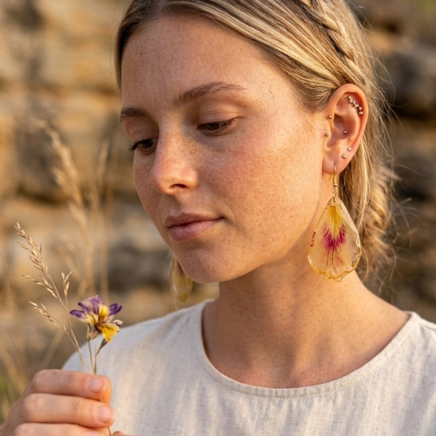 Pendientes Petalo de Tulipan