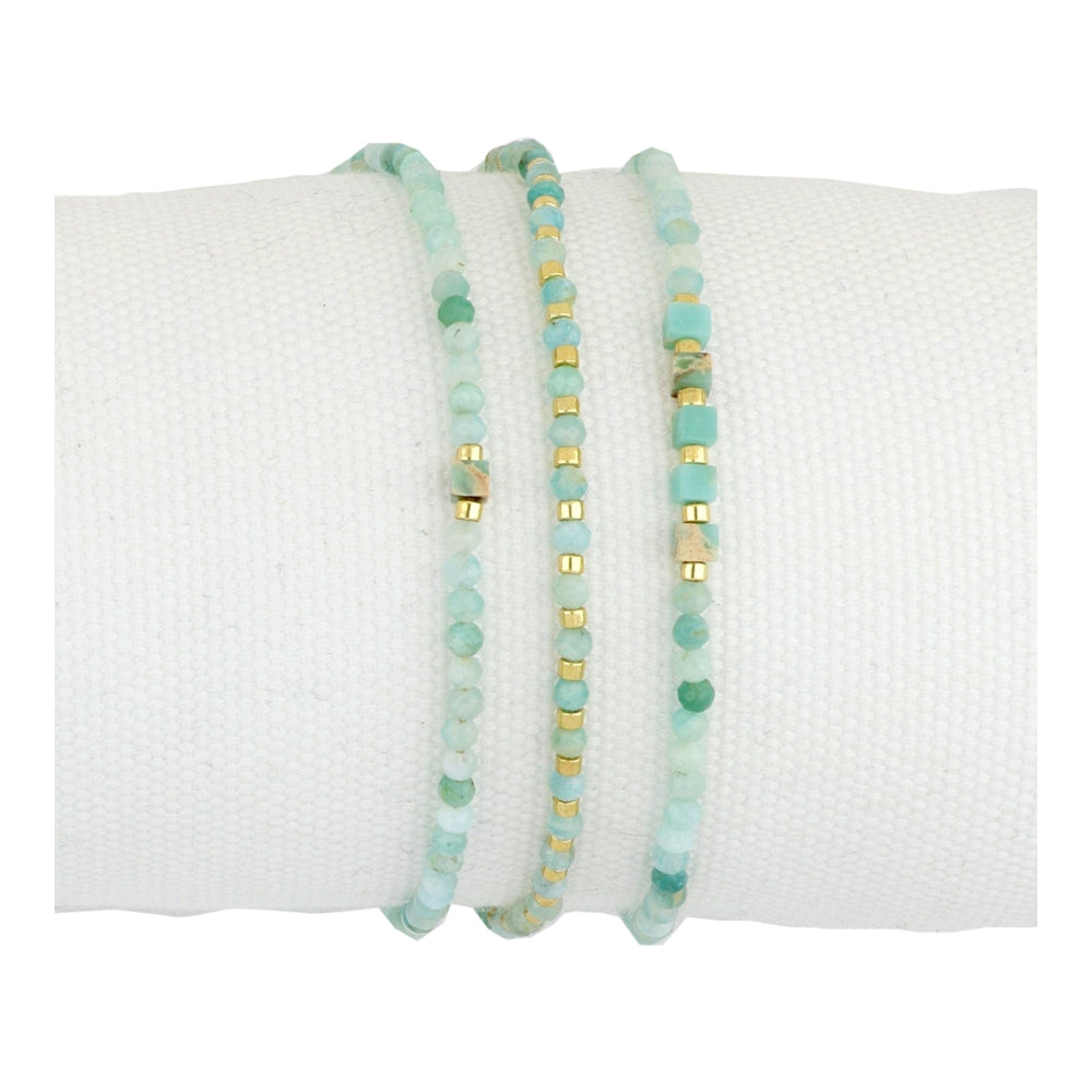 Pulsera de aguamarina natural – joyería artesanal de El Born, Barcelona