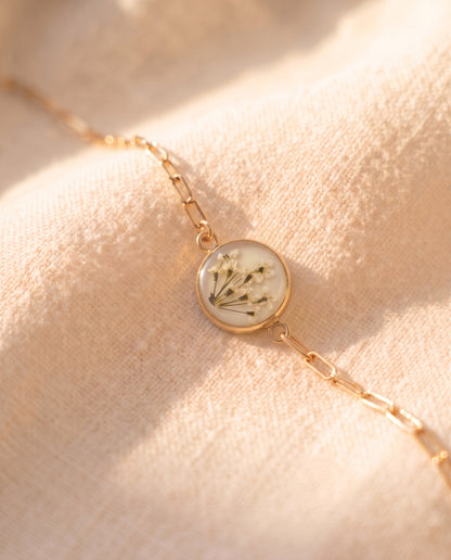 Yarrow Blanca | Brazalete Minimalista
