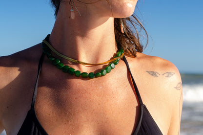 Collar Cristales Cuadrados