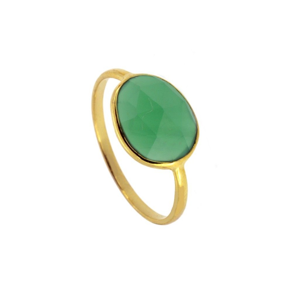Anillo Oval Verde