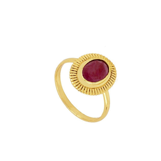 Anillo Granate de Mozambique