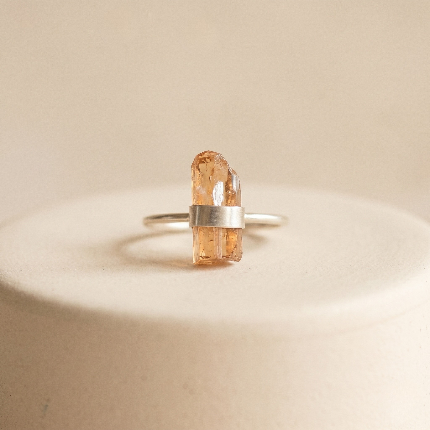 Anillo ajustable con Cristal en bruto