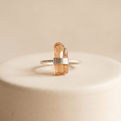 Anillo ajustable con Cristal en bruto