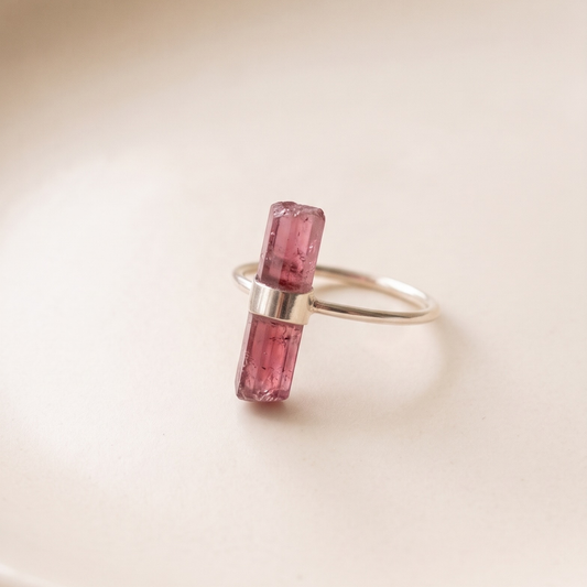 Anillo ajustable con Cristal en bruto