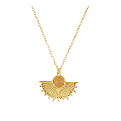 Collar Cornalina Medio Sol