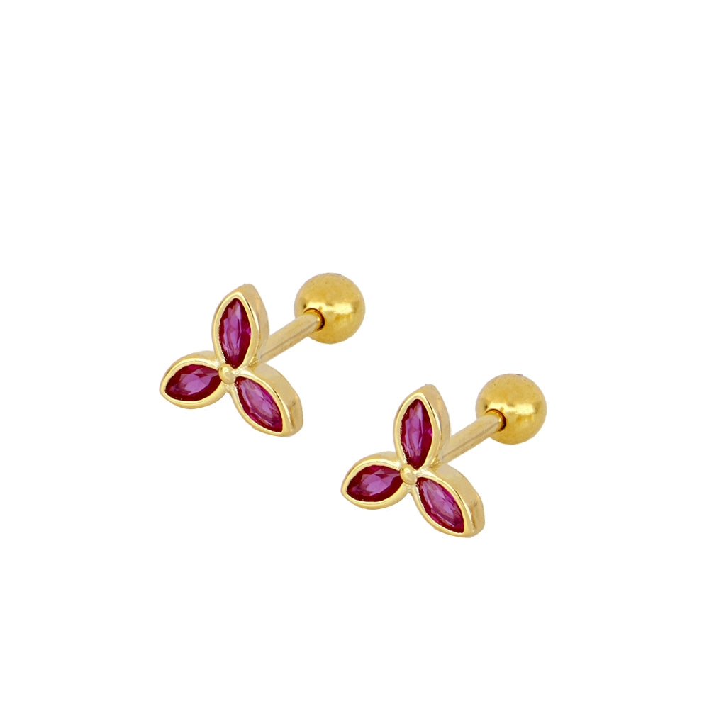 Pendientes Flor Pétalos Margarita