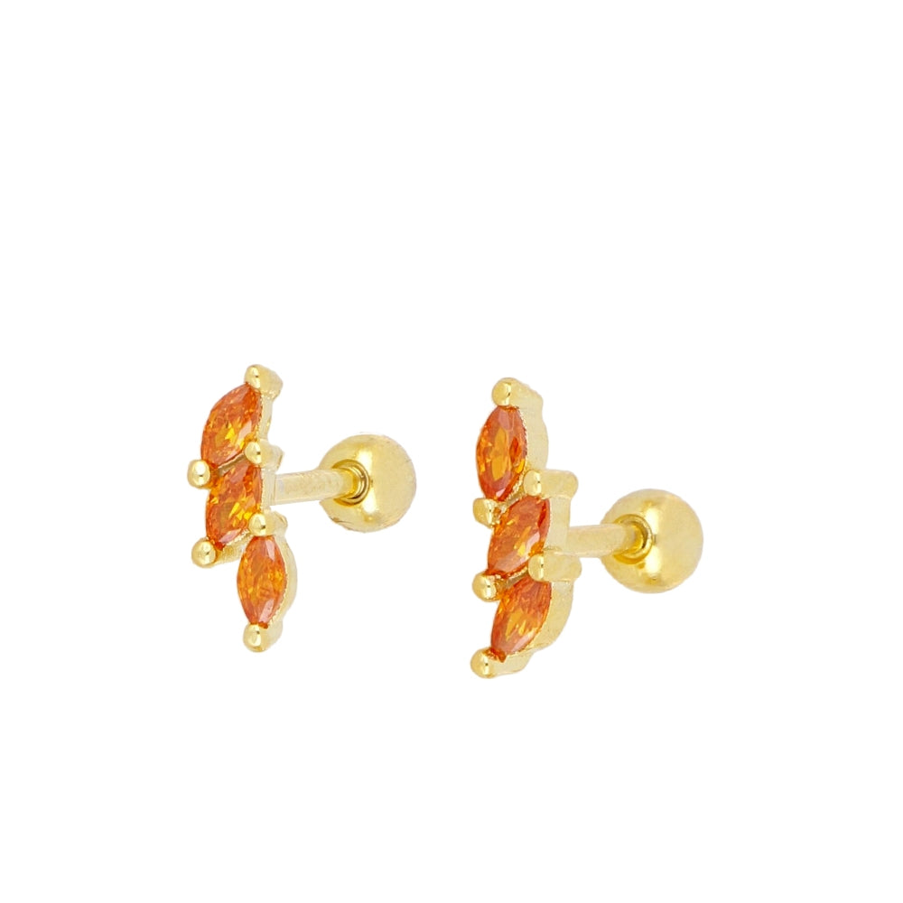 Pendientes Tres Hojas