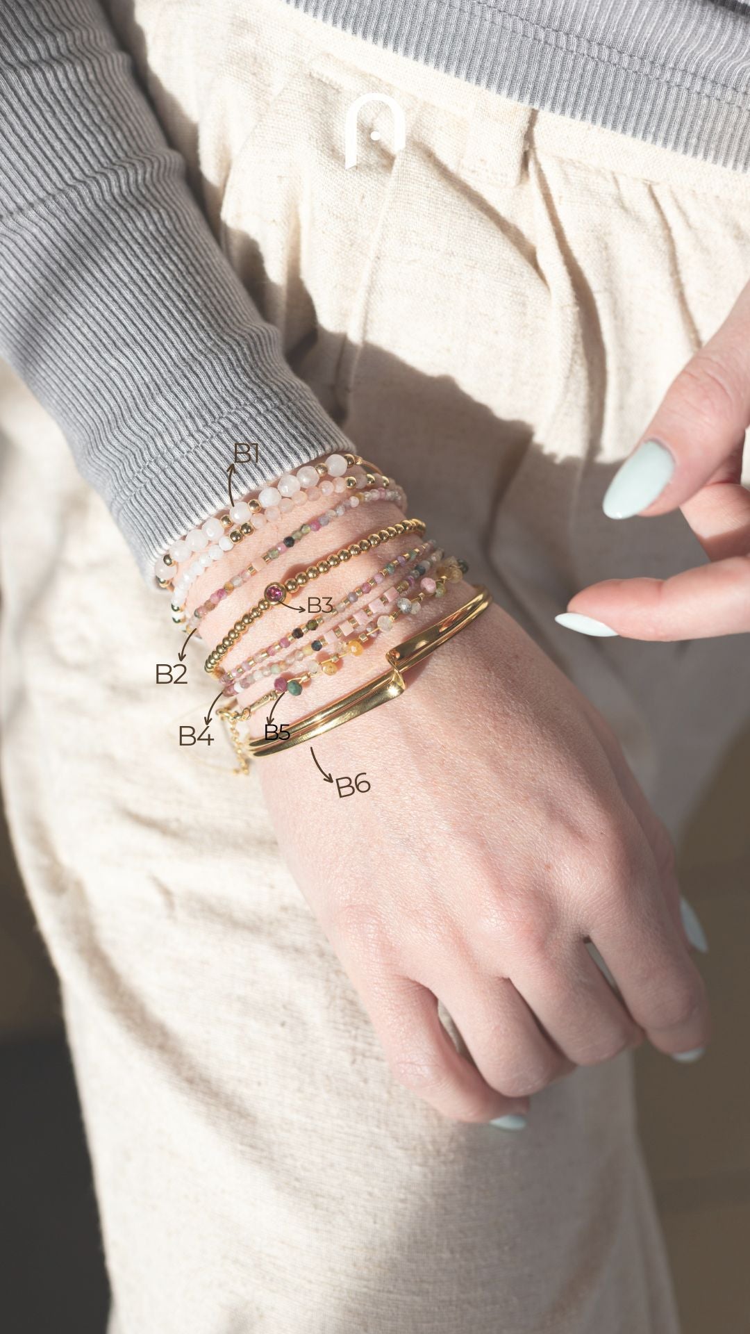 Pulsera de turmalina natural – pieza única de MolaMon