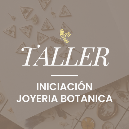 Taller de iniciación en joyería botánica con flores naturales en MolaMon, El Born, Barcelona